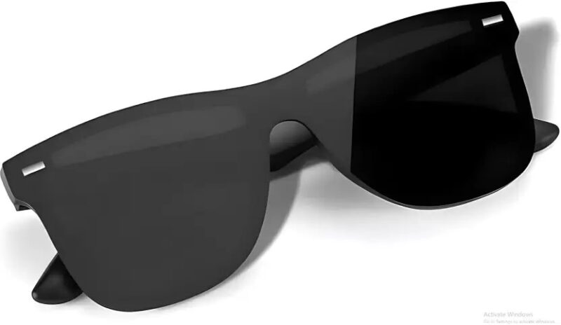 UV Protection, UV Protection, Gradient Clubmaster, Oval, Spectacle , Rectangular, Retro Square Sunglasses (51)  (For Men & Women, Black) - Image 3