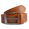 Men Casual Tan Synthetic Belt - Image 2